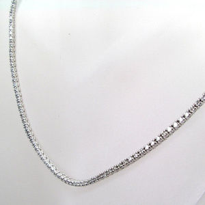 Diamond Tennis Necklace 5.02TDW 14KT White Gold